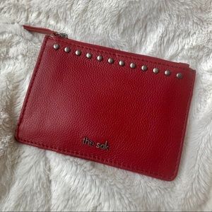 Red Studded Wallet